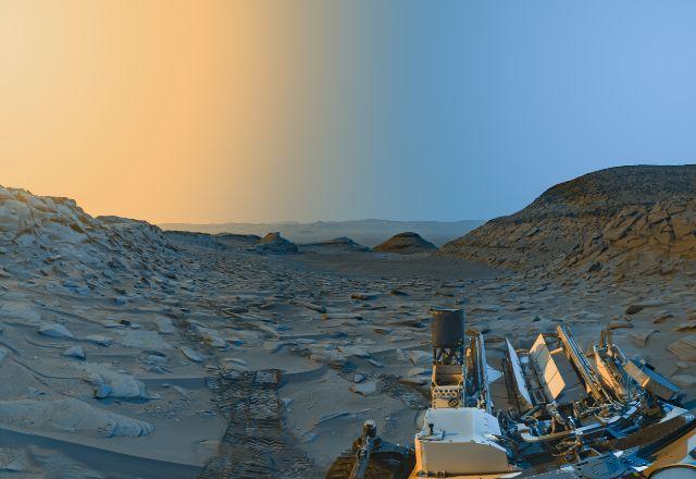 Imagem de Marte enviada pelo robô Curiosity
