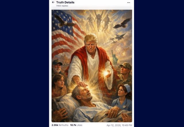 Imagem publicada por Donald Trump na redes social Truth Social | Reprodução/Truth Social