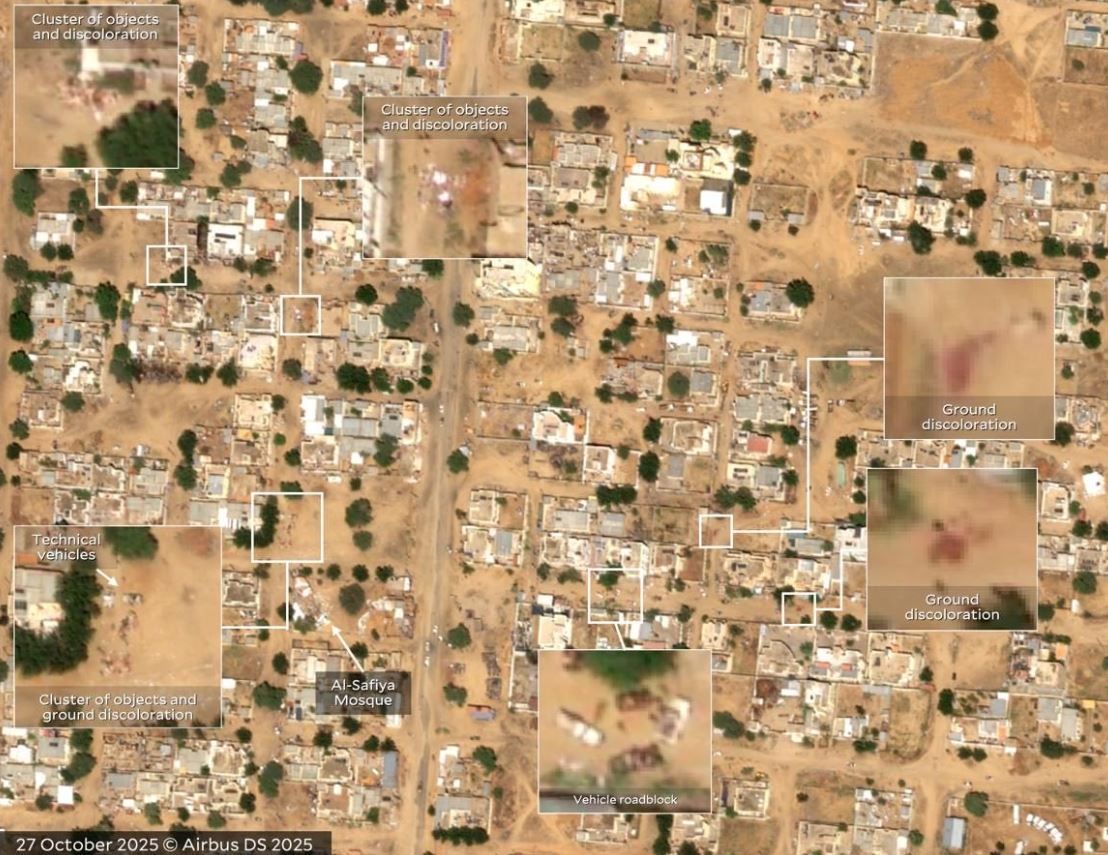 Imagens de satélite indicam que mais de 2 mil pessoas foram mortas | Reprodução