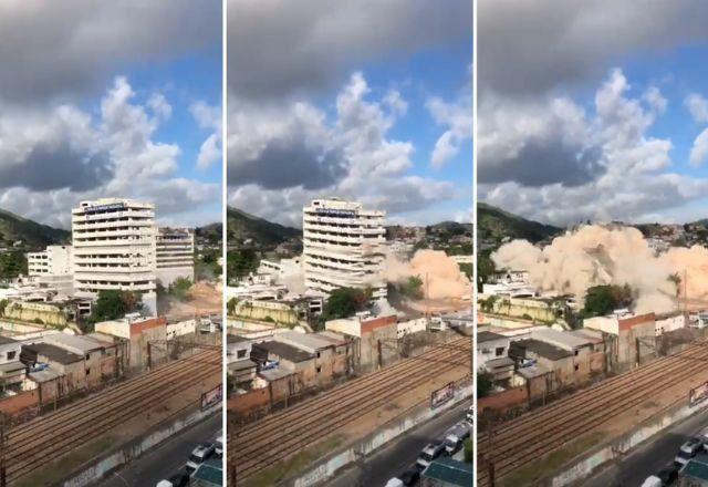 Prédios de antiga universidade do Rio são implodidos; veja vídeo