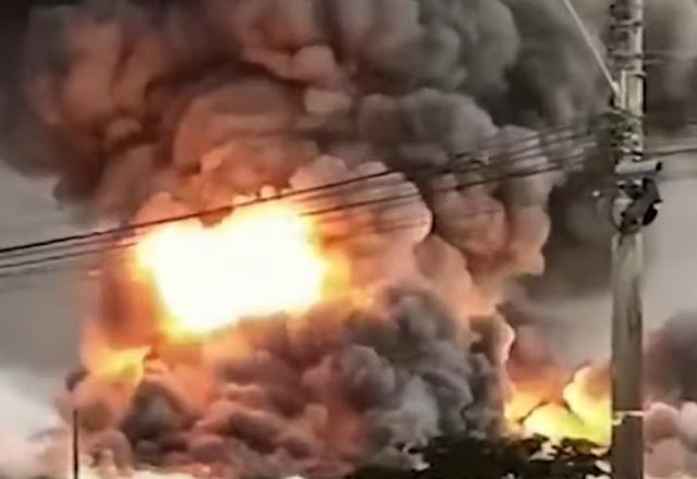 Incêndio em fábrica