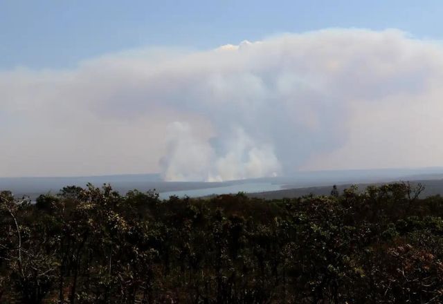 ARQUIVO: incêndio atinge o Parque Nacional de Brasília | Wilson Dias/Agência Brasil