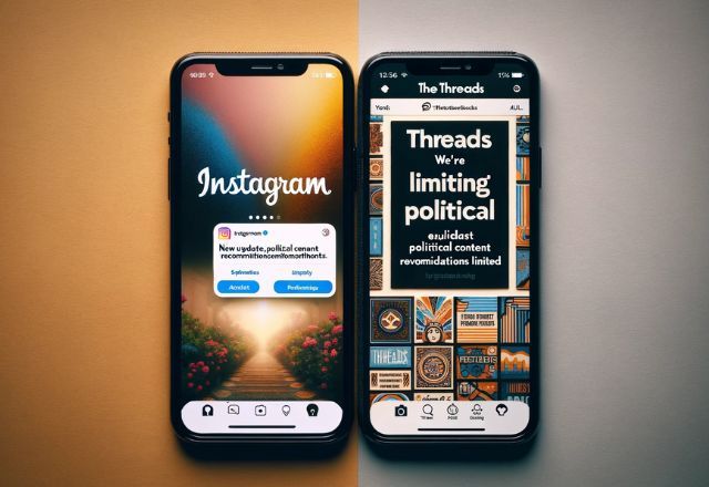 Instagram e Threads vão restringir conteúdo político em suas plataformas | Imagem gerada por IA