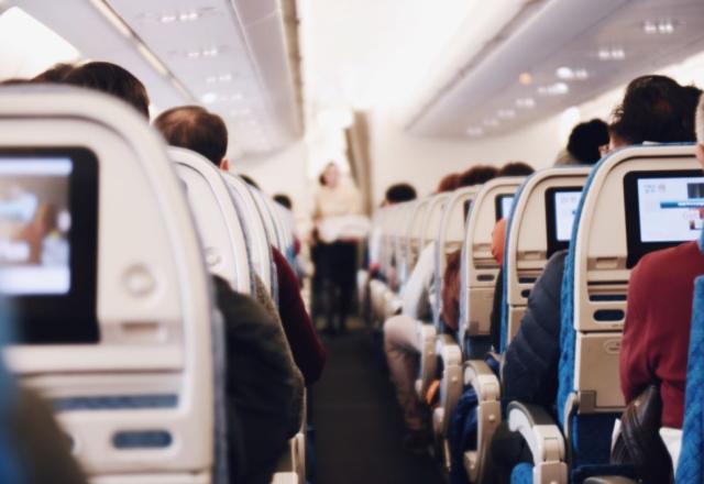 Interior de avião