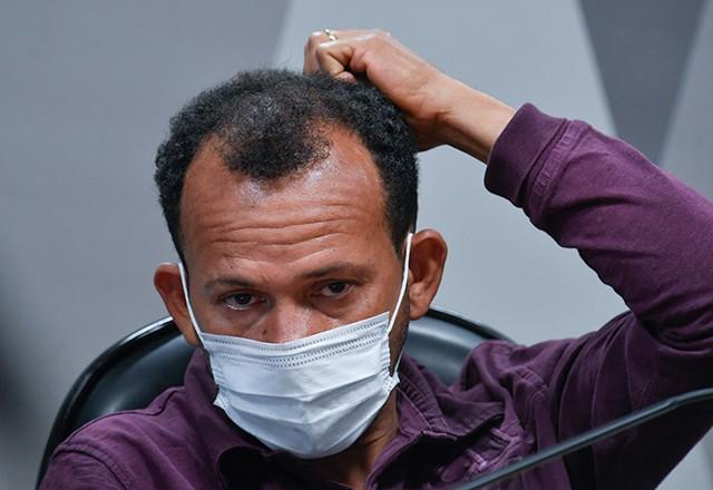Ivanildo Gonçalves da Silva durante depoimento à CPI