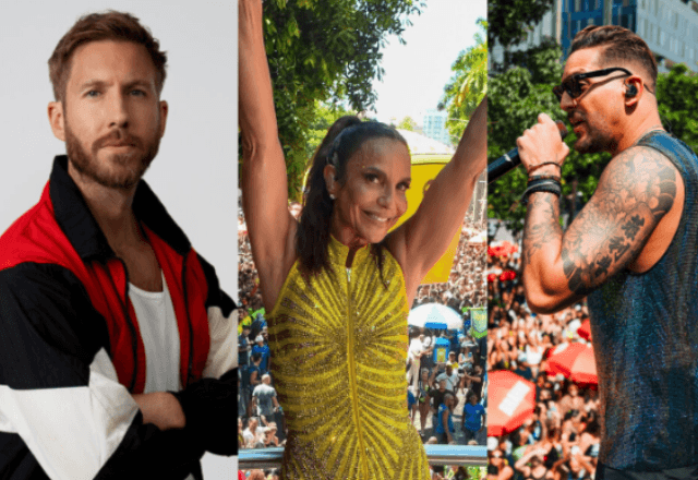Ivete Sangalo e Calvin Harris são destaques do pré-carnaval de São Paulo | Montagem SBT News