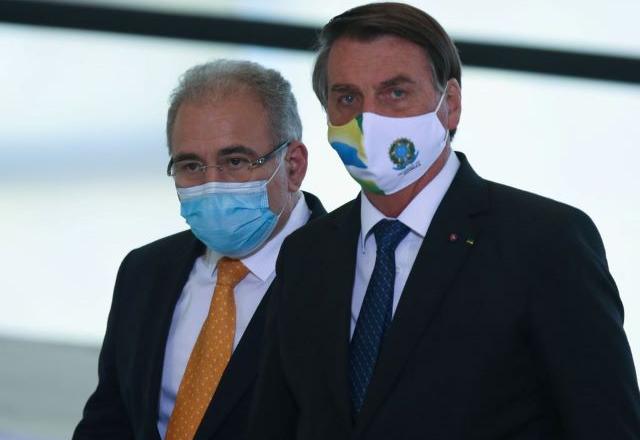 Jair Bolsonaro e Marcelo Queiroga