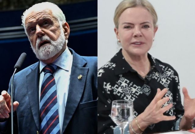 Jaques Wagner (PT-BA) e ministra Gleisi Hoffmann, da Secretaria de Relações Institucionais da Presidência | Divulgação/Andressa Anholete/Agência Senado e Divulgação/Gil Ferreira/SRI