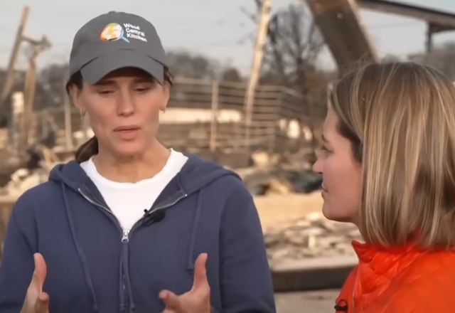 Jennifer Garner revela que perdeu amiga no incêndio em Los Angeles | Reprodução/MSNBC
