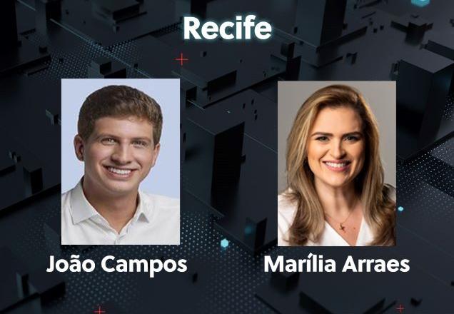 João Campos (PSB) e Marília Arraes (PT) vão disputar o 2º turno da eleição para prefeito de Recife