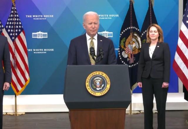 Joe Biden discurssa na Casa Branca sobre guerra na Ucrânia
