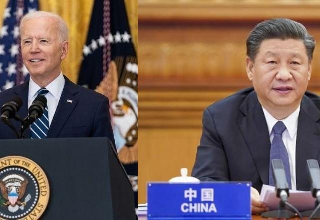 Joe Biden e Xi Jinping, lideres das duas maiores potências nucleares