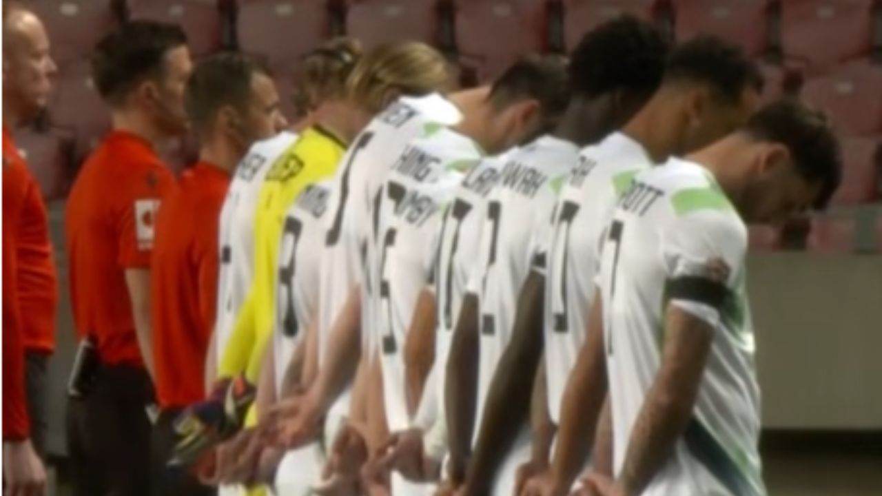 Jogadores da Irlanda protestam contra Israel antes de jogo