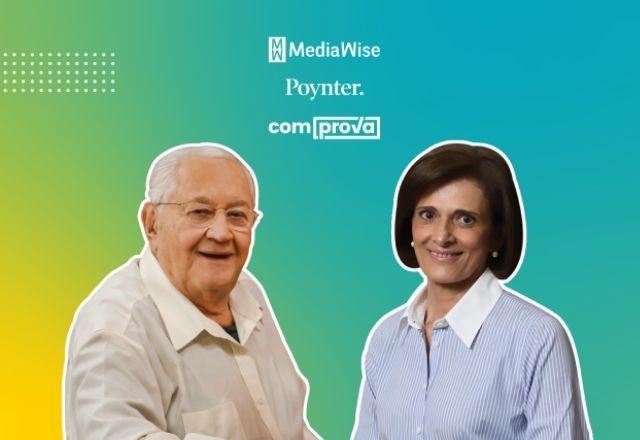 Jornalsitas Lillian Witte Fibe e Boris Casoy serão instrutores do minicurso de educação midiática para maiores de 60 anos