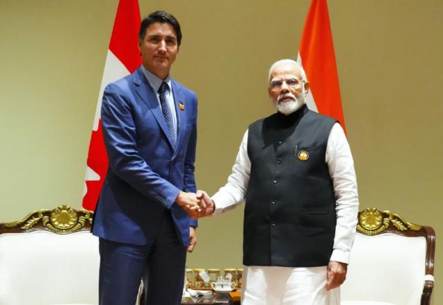 Justin Trudeau e Narendra Modi