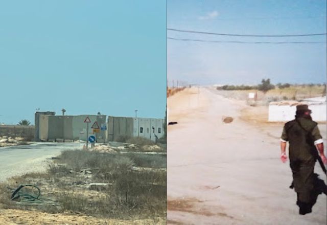 Kerem Shalon (à esquerda) e a rodovia Salah al-Din (à direita) uma rodovia de 170 km de distância foi liberada para levar ajuda humanitária | Google Street View