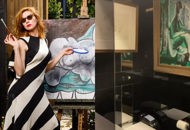 Kirsha Kaechele, curadora do Ladies Lounge, espaço de obras de arte exclusivo para mulheres e que confessou ter copiado um Picasso | Reprodução/Instagram