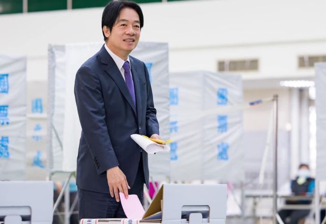 Lai-Ching-te, atual vice-presidente, venceu as eleições em Taiwan