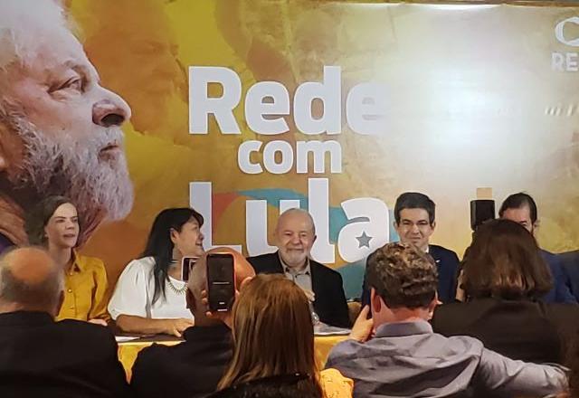 O ex-presidente Lula em evento do partido Rede (Foto: SBT News/ Larissa Arantes)