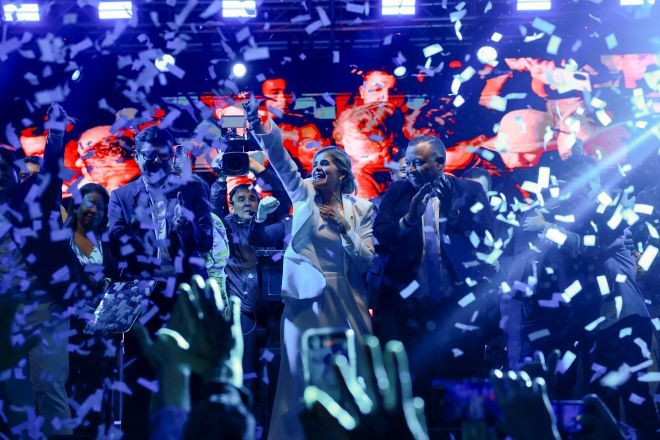 Laura Fernández celebra vitória na Costa Rica | 1/2/2026/Reuters/Raquel Cunha