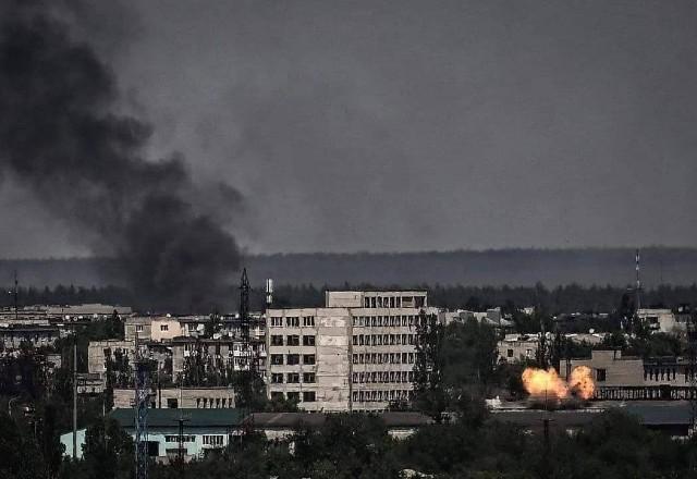 Leste da Ucrânia após ataque | Reprodução