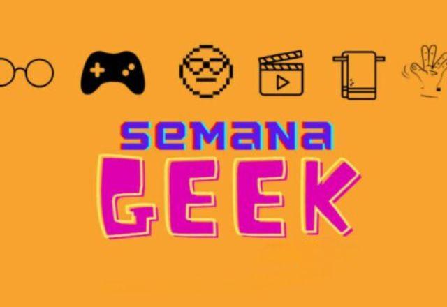 Letreiro anunciando evento da semana