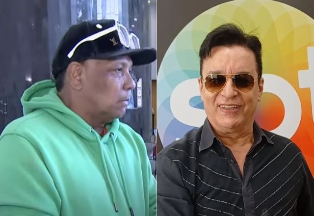 Liminha presta as últimas homenagens ao cantor Nahim | Reprodução/SBT