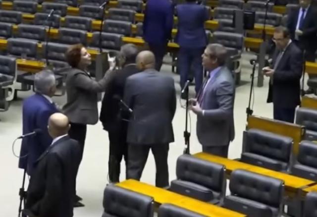 Lindbergh e Zambelli batem boca sobre guerra Israel-Hamas e são contidos por deputados (Reprodução)