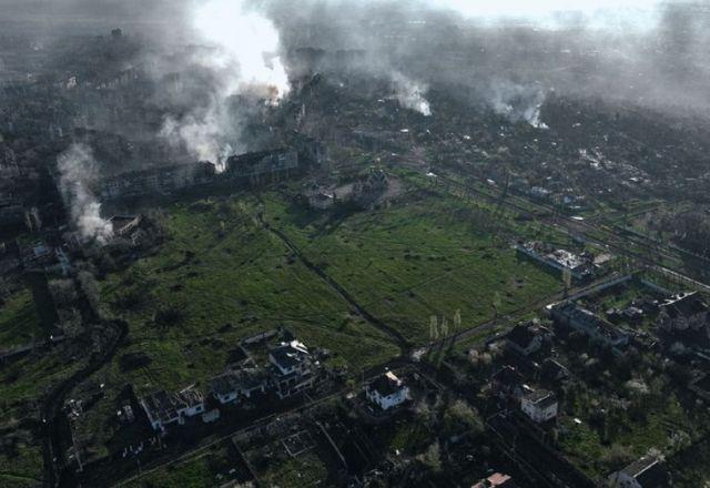 Locais bombardeados pela Rússia, na Ucrânia