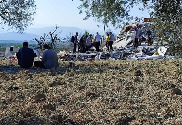 Local onde houve o bombardeio