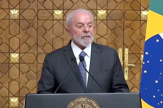 Lula no Egito (Reprodução/YouTube)
