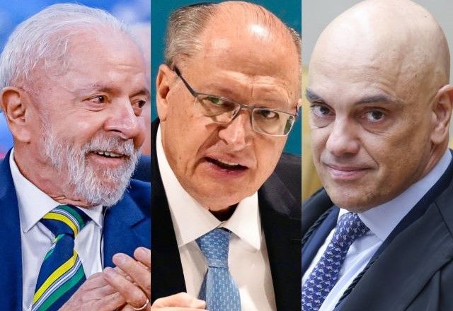 Lula, Alckmin e Moraes | Divulgação/Ricardo Stuckert/PR, Divulgação/Cadu Gomes/VPR e Divulgação/Antonio Augusto/STF