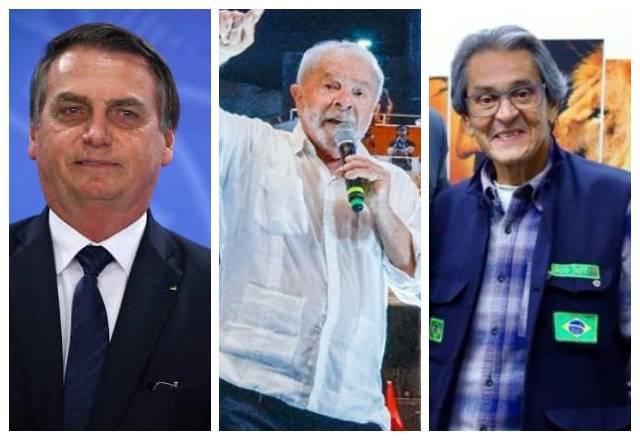 Lula, Bolsonaro e Roberto Jefferson