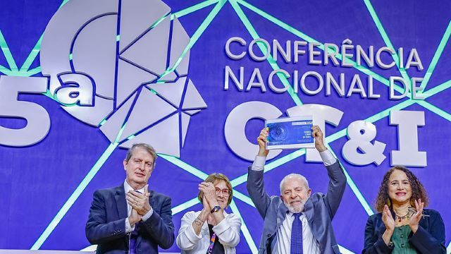 30.07.2024 - Presidente da República, Luiz Inácio Lula da Silva, durante a cerimônia de abertura da 5ª Conferência Nacional de Ciência, Tecnologia e Inovação (CNCTI), no Espaço Brasil 21. Brasília - DF.