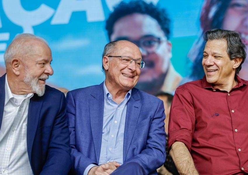 Lula (PT), Alckmin (PSB) e Haddad (PT) em foto de 2024 | Divulgação/Ricardo Stuckert/PR