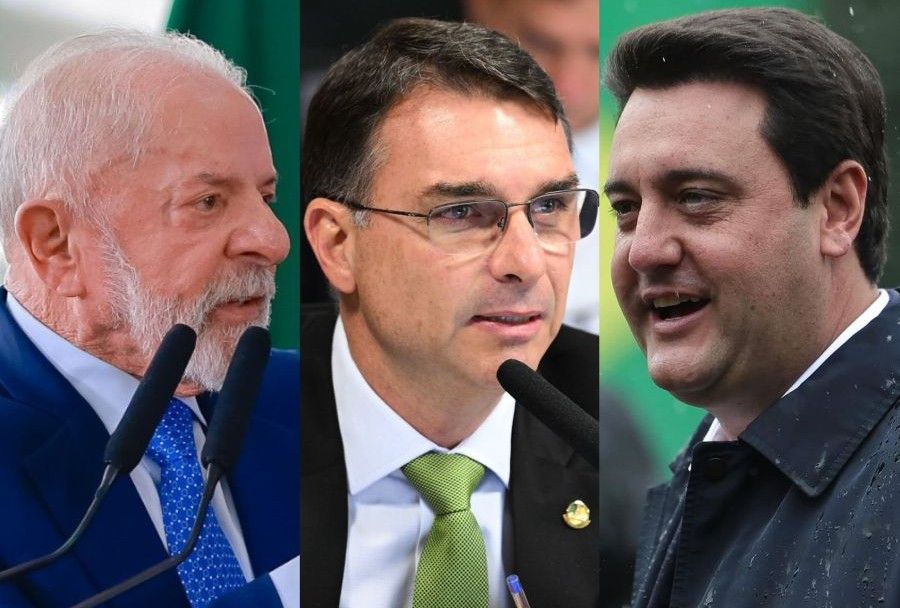 Paraná Pesquisas: Lula empata tecnicamente com Flávio Bolsonaro e Ratinho Junior em cenários de 2º turno