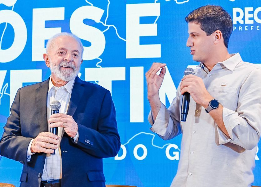 Lula (PT) e prefeito do Recife e presidente nacional do PSB, João Campos, em foto de 2024 | Divulgação/Ricardo Stuckert/PR