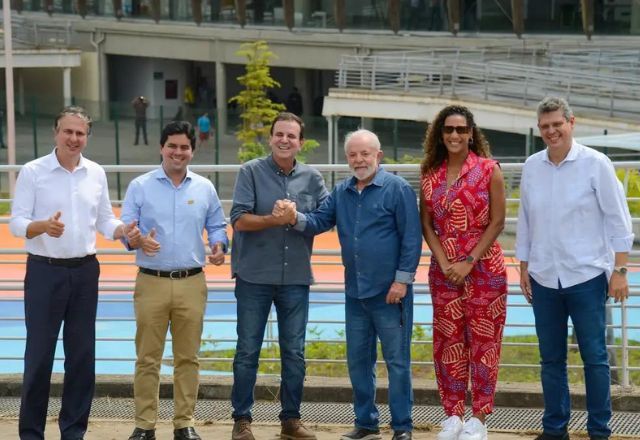 Lula, Paes e Anielle em cerimônia para início das obras de Instituto Federal no Complexo do Alemão