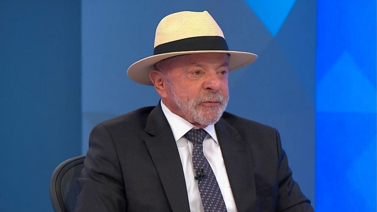 Presidente Lula (PT) durante sabatina na TV Globo | Reprodução/TV Globo