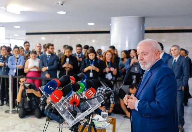 Lula conversa com jornalistas em Brasília | Divulgação/Ricardo Stuckert/PR