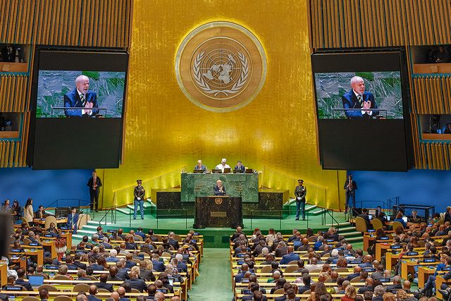 Lula saúda presença da palestina na Assembleia Geral da ONU e condena ataques de Israel ao Líbano