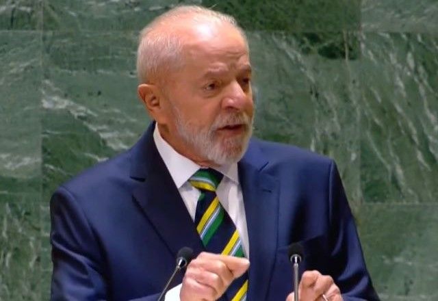 Lula discursa na abertura da 79ª Assembleia Geral da ONU, em Nova York | Reprodução/YouTube