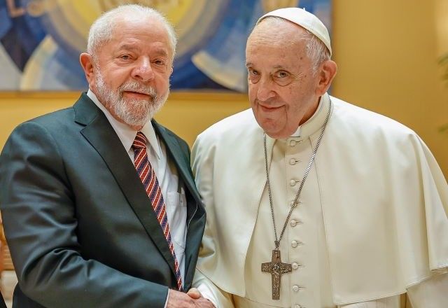 Lula durante encontro com papa Francisco em Roma, em 2013 | Divulgação/Ricardo Stuckert/PR