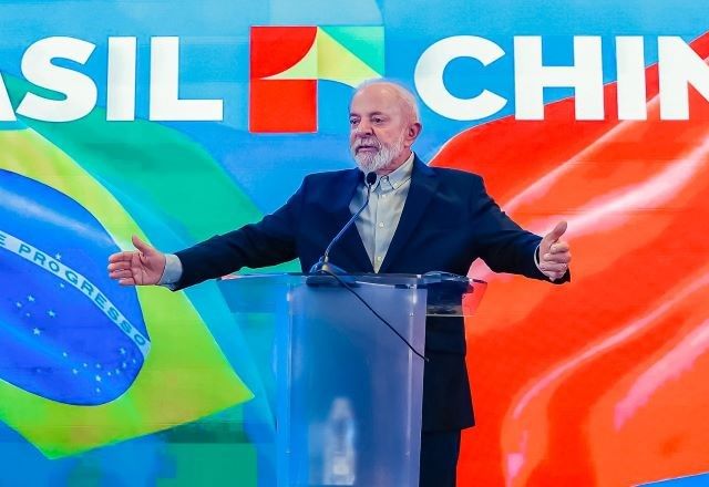 Lula durante entrevista coletiva em Pequim | Divulgação/Ricardo Stuckert/PR
