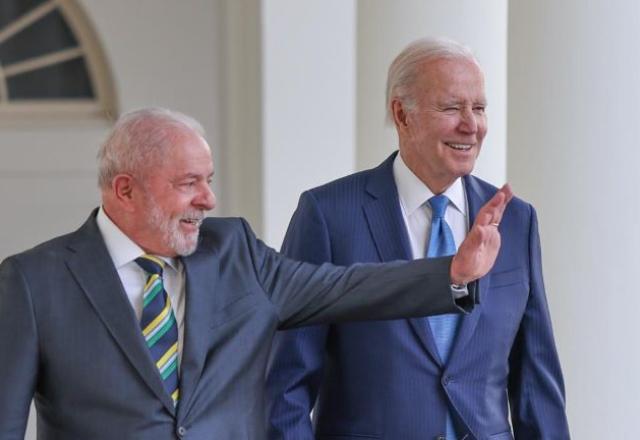 Lula e Biden acenam na Casa Branca