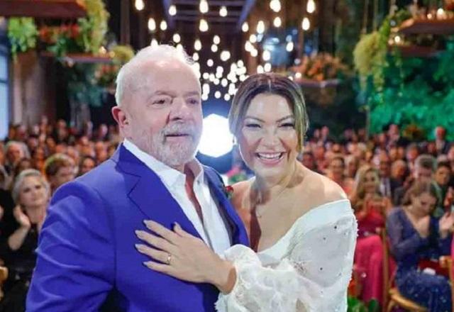 Lula e Janja em cerimônia de casamento (Ricardo Sutckert)