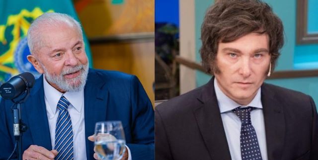 Lula e Milei | Ricardo Stuckert/PR | Reprodução 