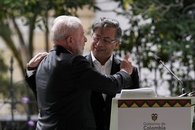 Lula e o presidente da Colômbia, Gustavo Petro | REUTERS/Nathalia Angarita