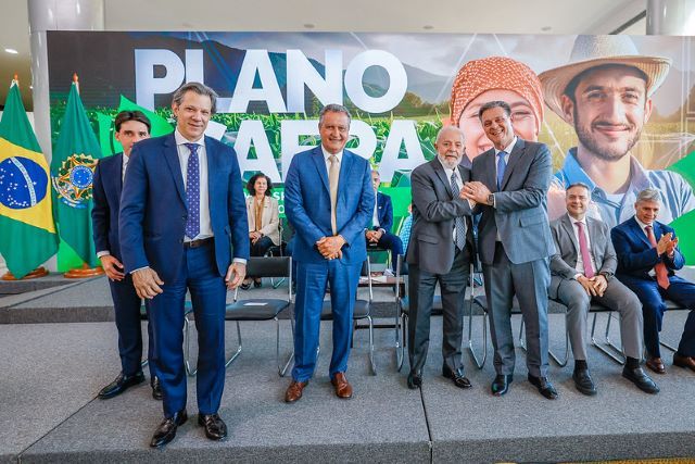 Presidente da República, Luiz Inácio Lula da Silva, durante o lançamento do Plano Safra 2024/2025, no Palácio do Planalto. Brasília - DF - Foto: Ricardo Stuckert/PR