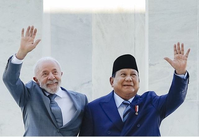 Lula e presidente da Indonésia, Prabowo Subianto | Divulgação/Ricardo Stuckert/PR